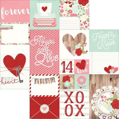 Simple Stories - You & Me - Cardstock 12"X12" - Elements #2