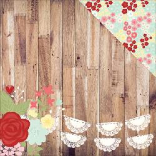 Simple Stories - You & Me - Cardstock 12"X12" - Kiss The Girl