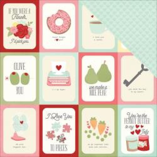 Simple Stories - You & Me - Cardstock 12"X12" - All You Need Is Love