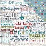 Simple Stories - Snow Patrol - Double-Sided Cardstock 12"X12" - Snow Day