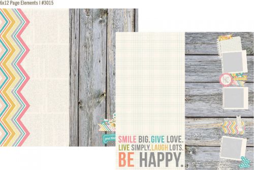 Simple Stories - Vintage Bliss - 12" x 12" - 6 x 12 Page Elements