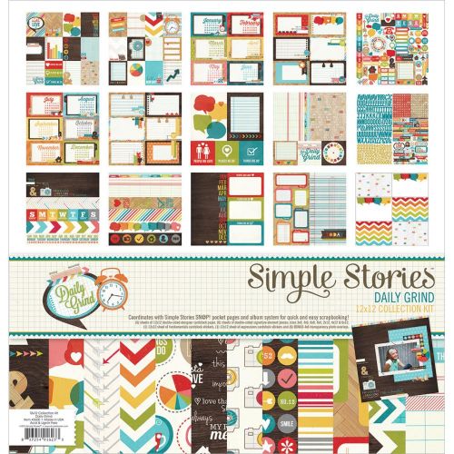 Simple Stories - Sn@p (Snap) - Daily Grind - Collection Kit 12"X12"