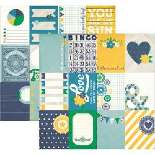 Simple Stories - A Charmed Life Collection - 12 x 12 Paper - 3x4 Journaling Card Elements