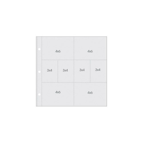 Simple Stories - Sn@p! Pocket Pages For 12"X12" Binders 10/Pkg - (4) 4"X6" & (4) 4"X3" Pockets