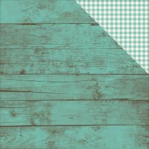 Simple Stories - Pumpkin Spice - Double-Sided Cardstock 12"X12" - Autumn Breeze/Gingham Simple Basic