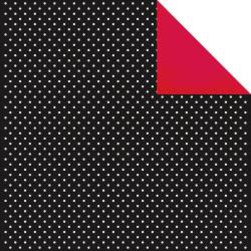 Simple Stories - DIY Boutique Double-Sided Cardstock 12"X12" - Boutique Polka/Red