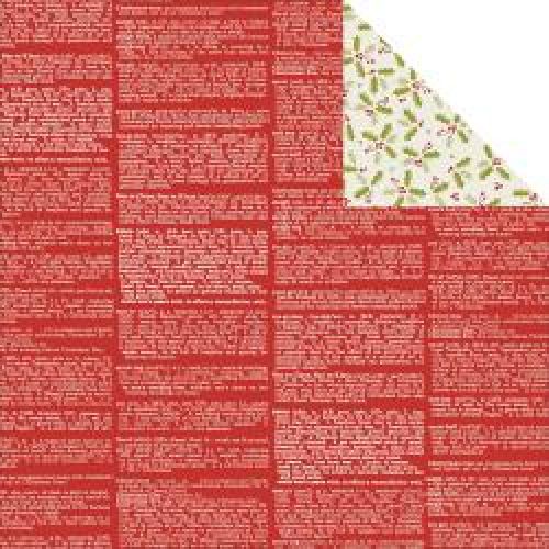 Simple Stories - DIY Christmas - Double-Sided Cardstock 12"X12" - Holly Jolly