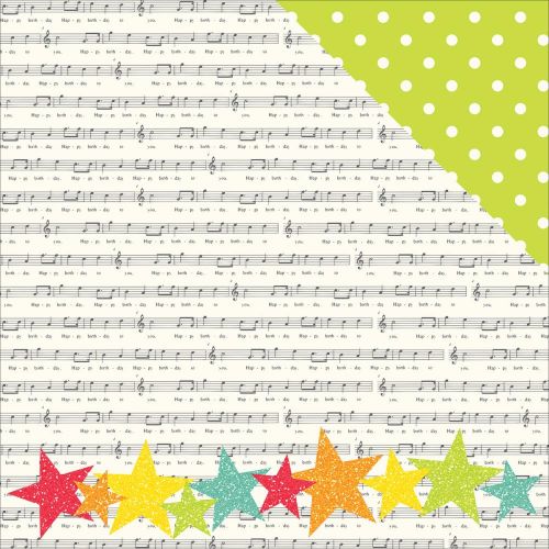 Simple Stories - Let's Party Double-Sided Cardstock 12"X12" - Yippee!