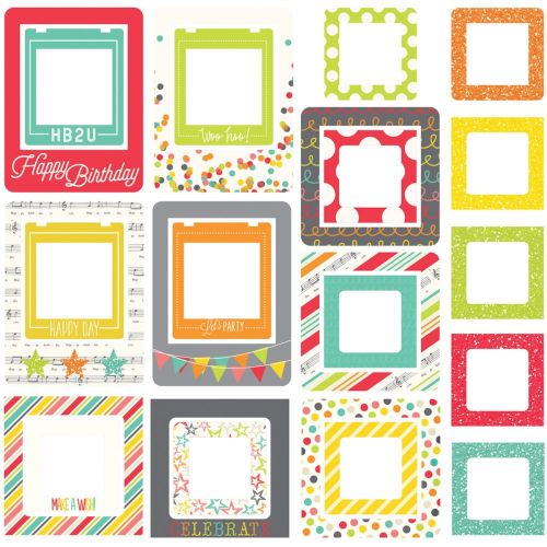 Simple Stories - Let's Party Chipboard Frames 24/Pkg
