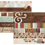 Simple Stories - Legacy - Double-Sided Cardstock 12"X12" - 2"X12" Border & 4"X12" Title Strip Elements