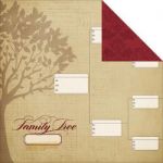 Simple Stories - Legacy - Double-Sided Cardstock 12"X12" - Family Tree 1