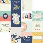 Simple Stories - Carpe Diem - Posh Double-Sided Elements Cardstock 12"X12" - 4"X4" & 4"X6" Vertical Journaling Cards