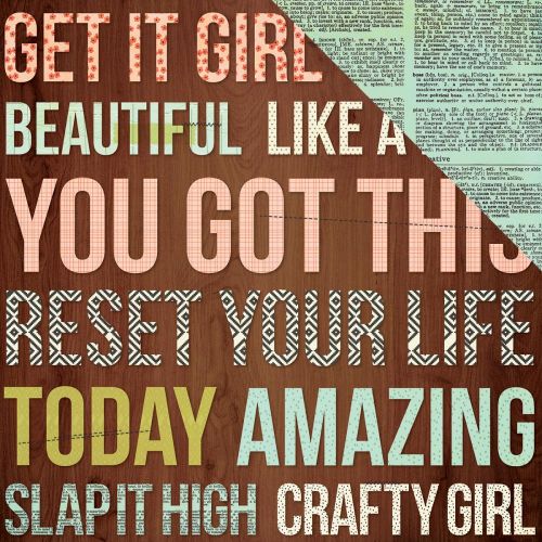 Simple Stories - Carpe Diem - The Reset Girl Foiled Double-Sided Cardstock 12"X12" - 24/Seven