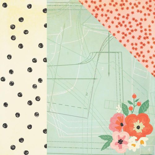 Simple Stories - Carpe Diem - The Reset Girl Foiled Double-Sided Cardstock 12"X12" - You Got This