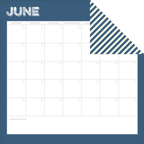 Simple Stories - Life Documented - June Calendar Designer Cardstock