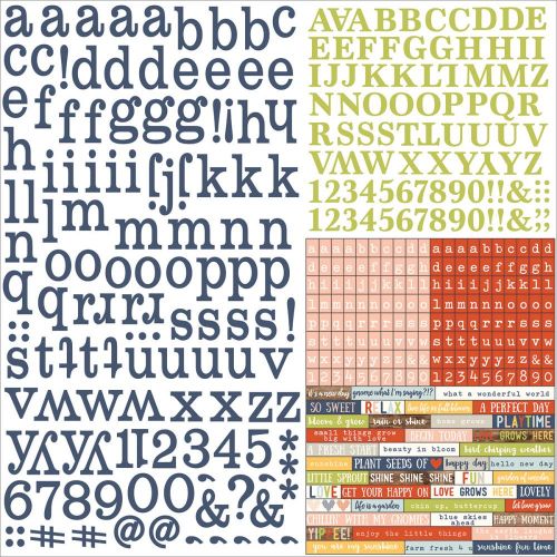 Simple Stories - Bloom & Grow - Cardstock Stickers 12"X12" - Expressions