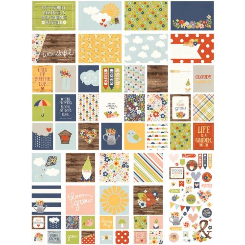 Simple Stories - Bloom & Grow - Sn@p! Card Pack 130/Pkg