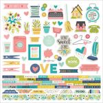 Simple Stories - Domestic Bliss - Cardstock Stickers 12"X12" - Combo