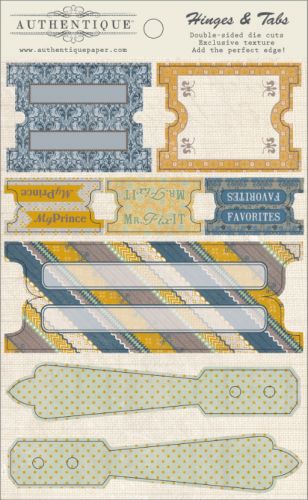 Authentique - Strong - 4" x 6" Hinges & Tabs Die Cuts