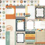 Echo Park Paper Company - Mini Theme - Brothers - Paper - Journaling Cards