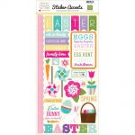 Echo Park Paper Company - Mini Theme - Hippity Hoppity - 12" x 6" Sticker Accent Pieces
