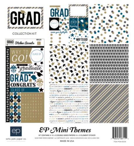 Echo Park Paper Company - Mini Theme - Grad Collection - Collection Kit