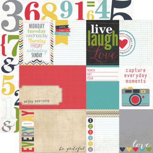 Echo Park Paper Company - Mini Theme - My Life Collection - Paper - My Life Journaling