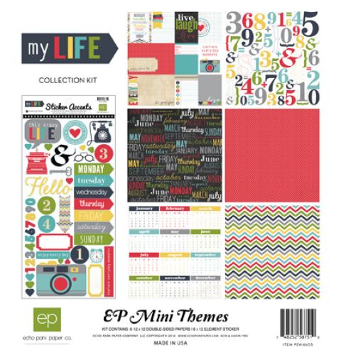 Echo Park Paper Company - Mini Theme - My Life Collection - Collection Kit