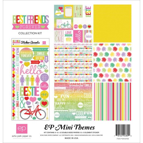 Echo Park Paper Company - Mini Theme - Best Friends Forever Collection - Collection Kit