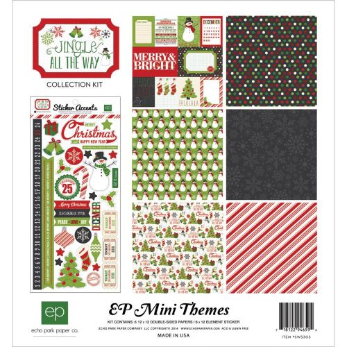 Echo Park Paper Company - Mini Theme - Jingle all the Way Collection - Collection Kit
