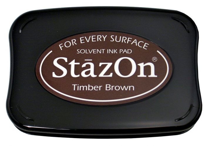 Tsukineko - Staz On - Timber Brown - Solvent Ink Pad