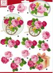Sullivans - 3D Die-Cut Decoupage Sheet 8.3"X11.69" - Flowers Roses