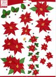 Sullivans - 3D Die-Cut Decoupage Sheet 8.3"X11.69" - Flowers Poinsettia