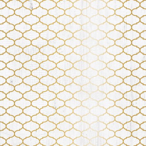 Teresa Collins Designs - Tinsel & Company Quatrefoil Foiled Paper