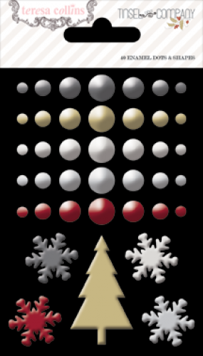 Teresa Collins Designs - Tinsel & Company - Enamel Dots & Shapes