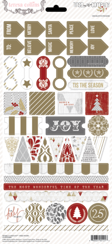 Teresa Collins Designs - Tinsel & Company - Decorative Stickers