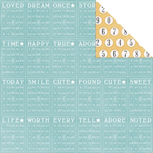 Teresa Collins Designs - Summer Stories - 12" x 12" Paper - Bingo
