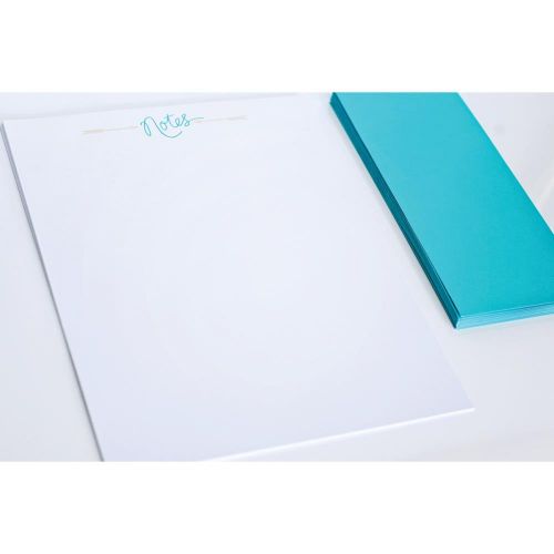 Teresa Collins Designs - Studio Gold - Foiled Stationery 8.5"X11" 12/Pkg - Notes