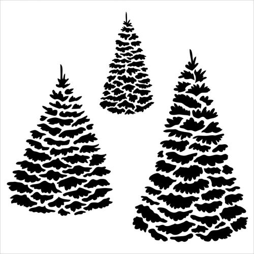 The Crafters Workshop - 12 x 12 Template - Evergreens