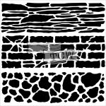The Crafters Workshop - 12 x 12 Template - Rock Wall