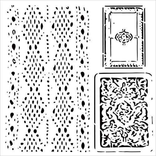 The Crafters Workshop - 12 x 12 Template - Cards And Lace