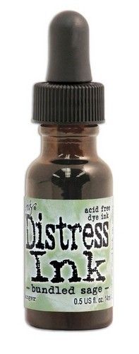 Tim Holtz - Distress Ink 14ml Refills by Ranger - Bundled Sage
