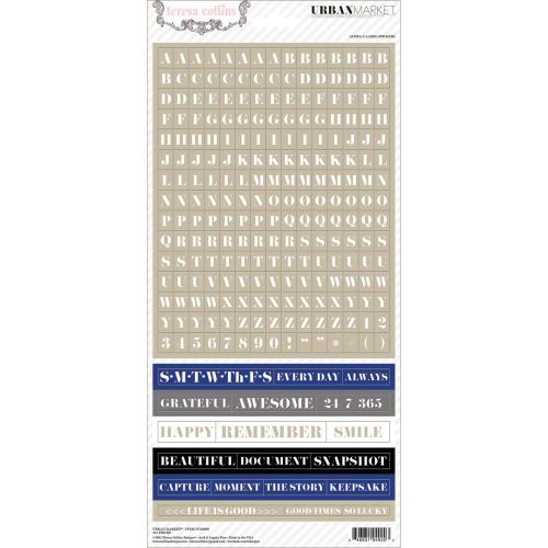 Teresa Collins Designs - Urban Market - 6x12 Word Stickers