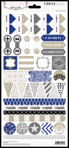 Teresa Collins Designs - Urban Market - 6x12 Decorative Stickers