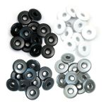 We R Memory Keepers - Wide Eyelets - 40/Pkg - Cool Metal