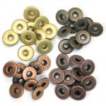 We R Memory Keepers - Wide Eyelets - 40/Pkg - Warm Metal