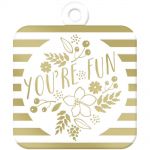 We R Memory Keepers - Sheer Metallic Tags - You're Fun