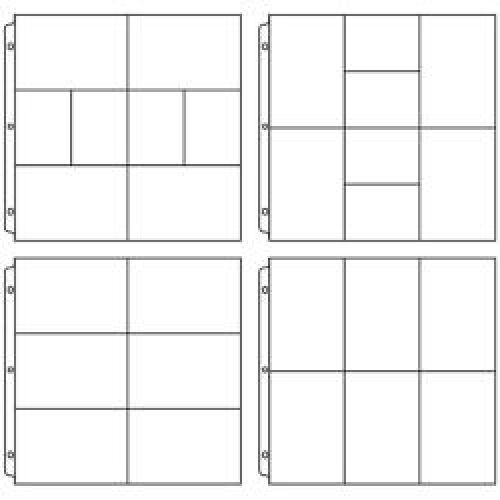 We R Ring Binder Page Photo Sleeve Protectors 12"X12" 20/Pkg Mixed