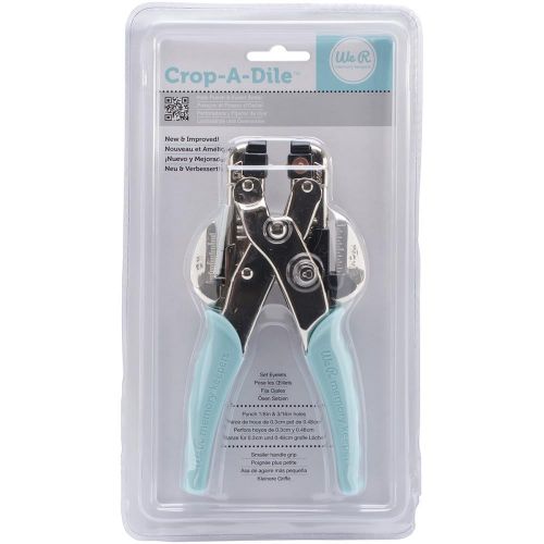 We R Memory Keepers - Crop-A-Dile Hole Punch & Eyelet Setter - Aqua