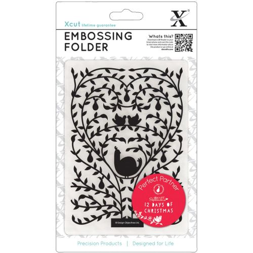 Do Crafts - Xcut Embossing Folder - A6 - 12 Days of Christmas - Tree.